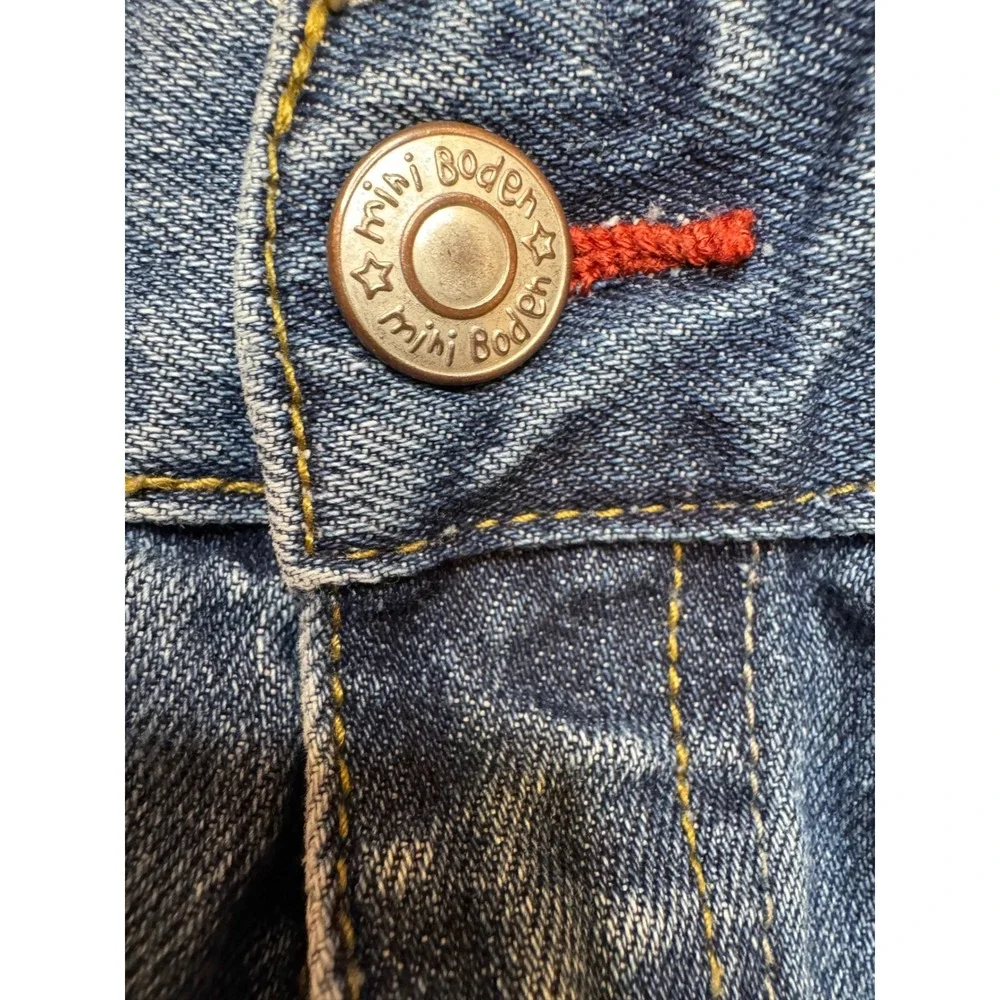 Mini Boden Kids Blue Straight Leg Adjustable Waist Denim‎ Jeans Size 10Y